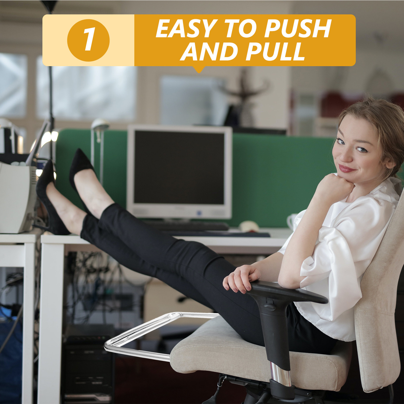 Office Footrest Cushion - Подставка для ног из нержавеющей стали,