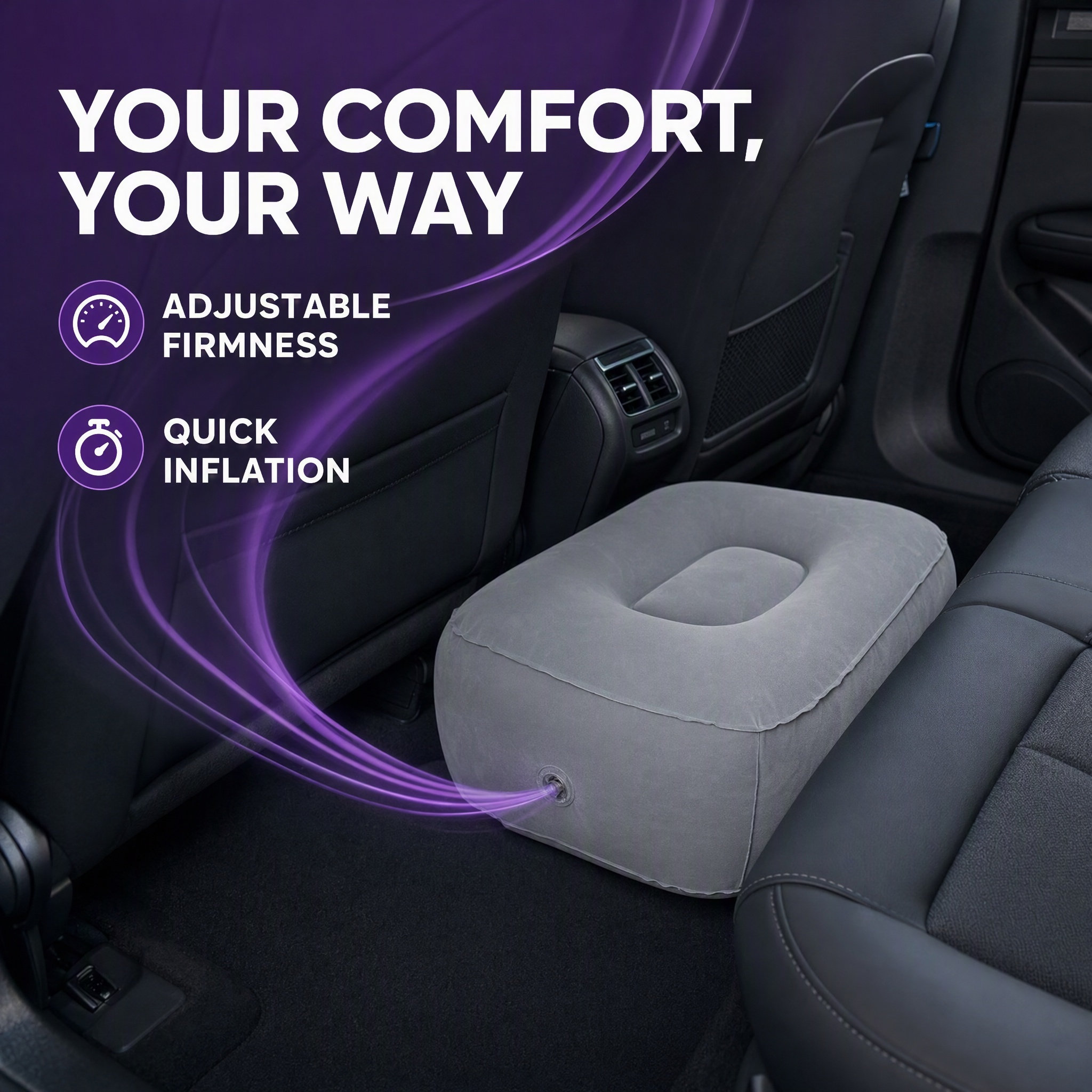 Office Footrest Cushion - 2 шт. надувных подушек для ног