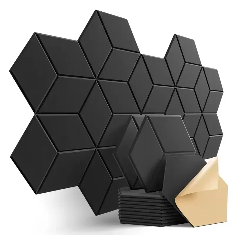 Office Furniture Solutions - 12 шт. самоклеящихся шестиугольных звукоизоляционных панелей