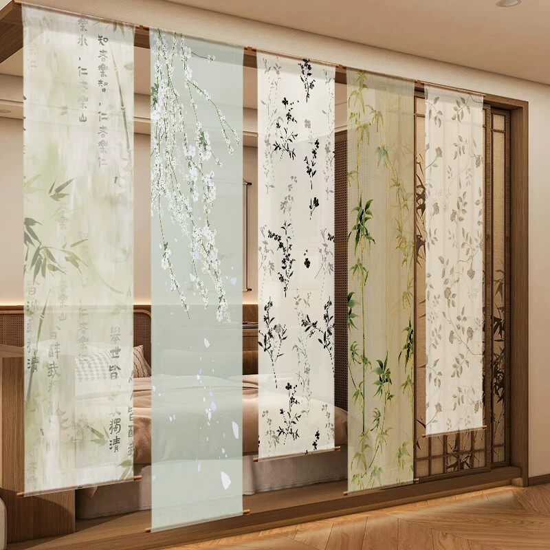 Room Divider Bamboo - Настенное украшение Zen Gauze – светопропускающие