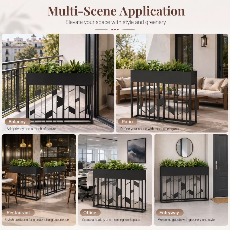 Матовый черный металлический я – обзор и цена Room Divider Bamboo