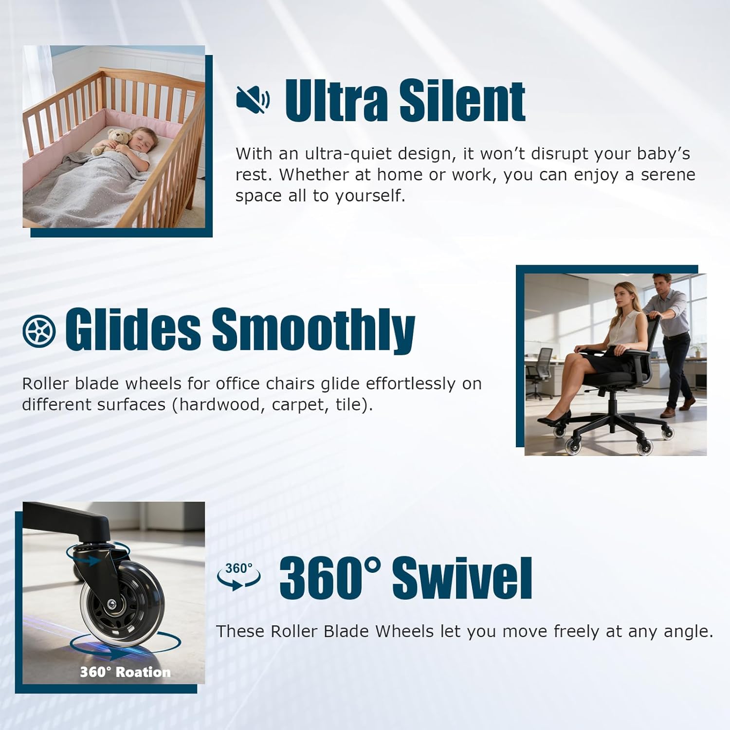 Комплект из 5 колесиков для оф – обзор и цена Office Furniture Solutions