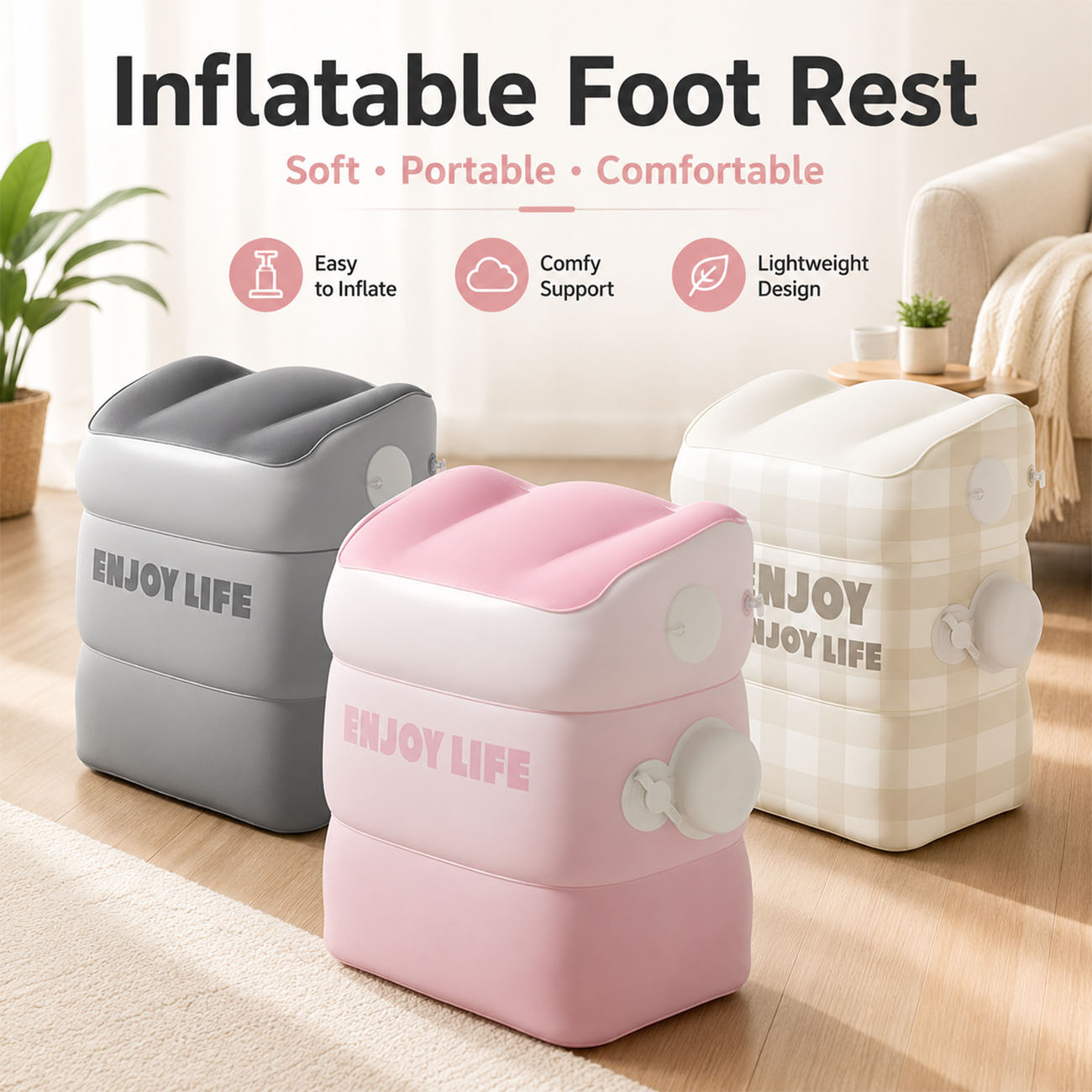 Надувная подставка для ног (1  – обзор и цена Office Footrest Cushion