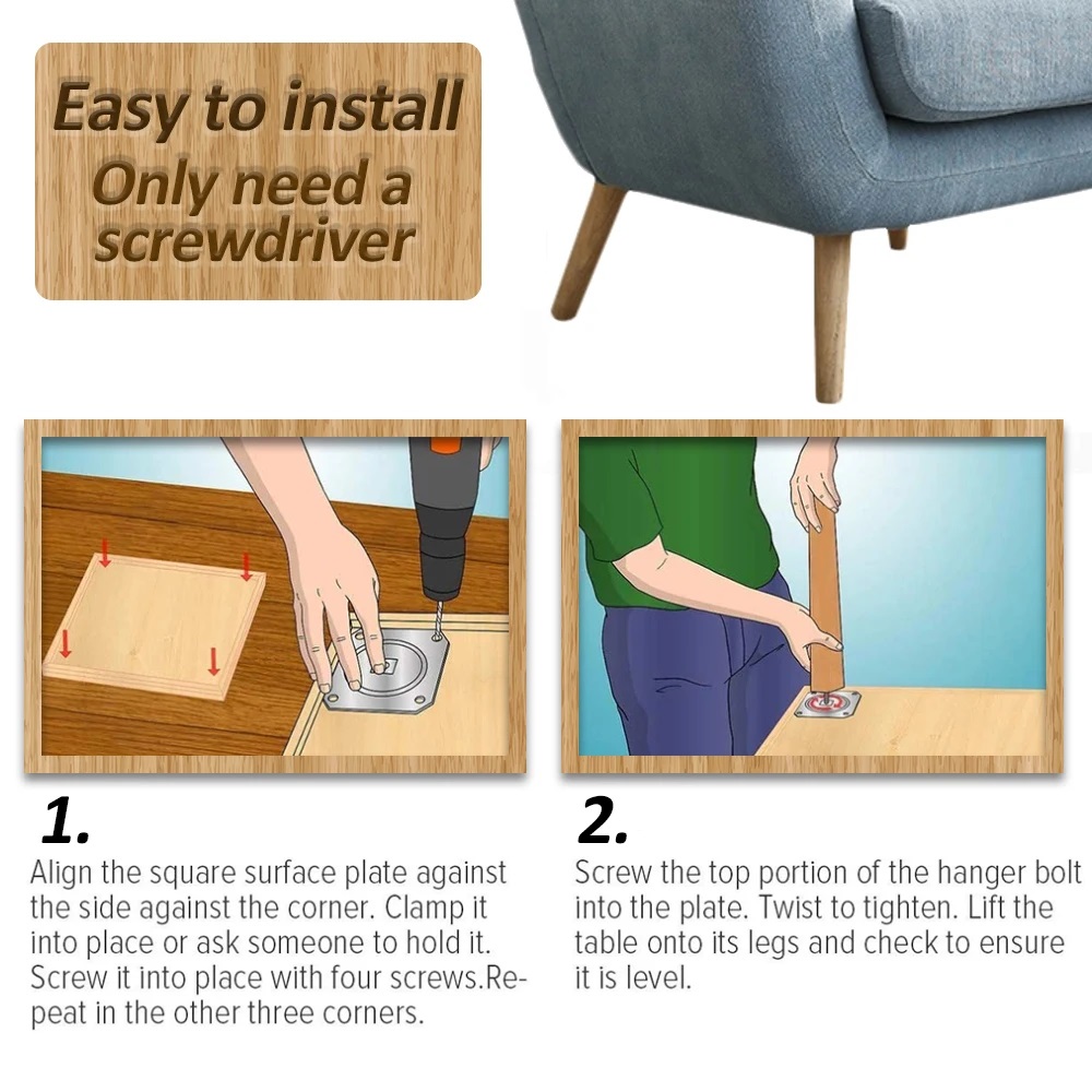 4 комплекта деревянных ножек д – обзор и цена Office Furniture Solutions