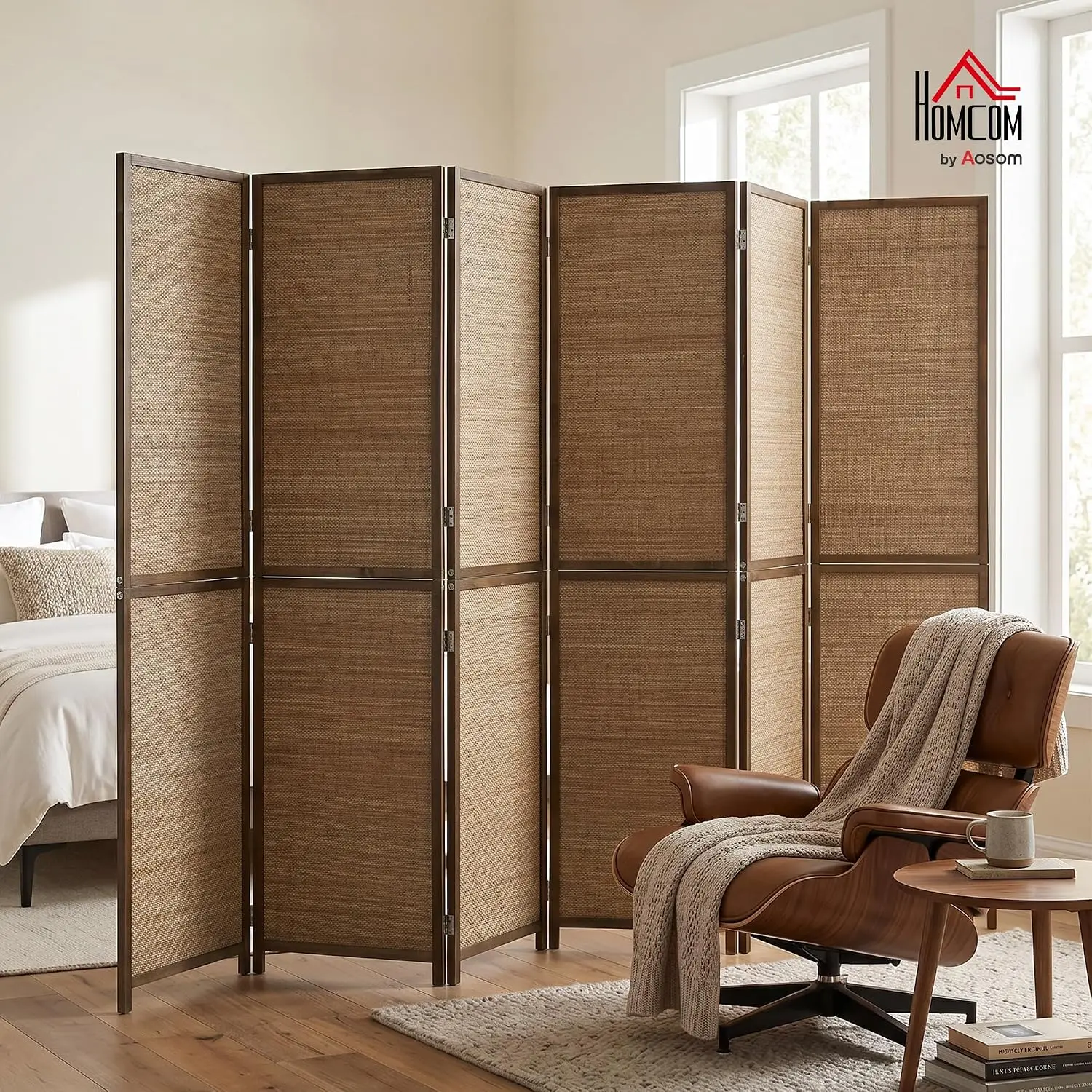6 FT Room Divider, 6 Panel Han – обзор и цена Room Divider Bamboo