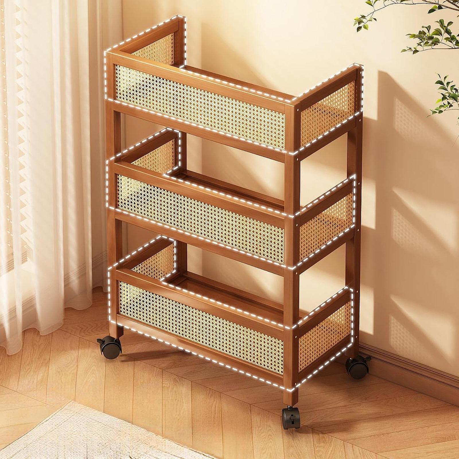 Трехъярусная передвижная тележ – обзор и цена Room Divider Bamboo