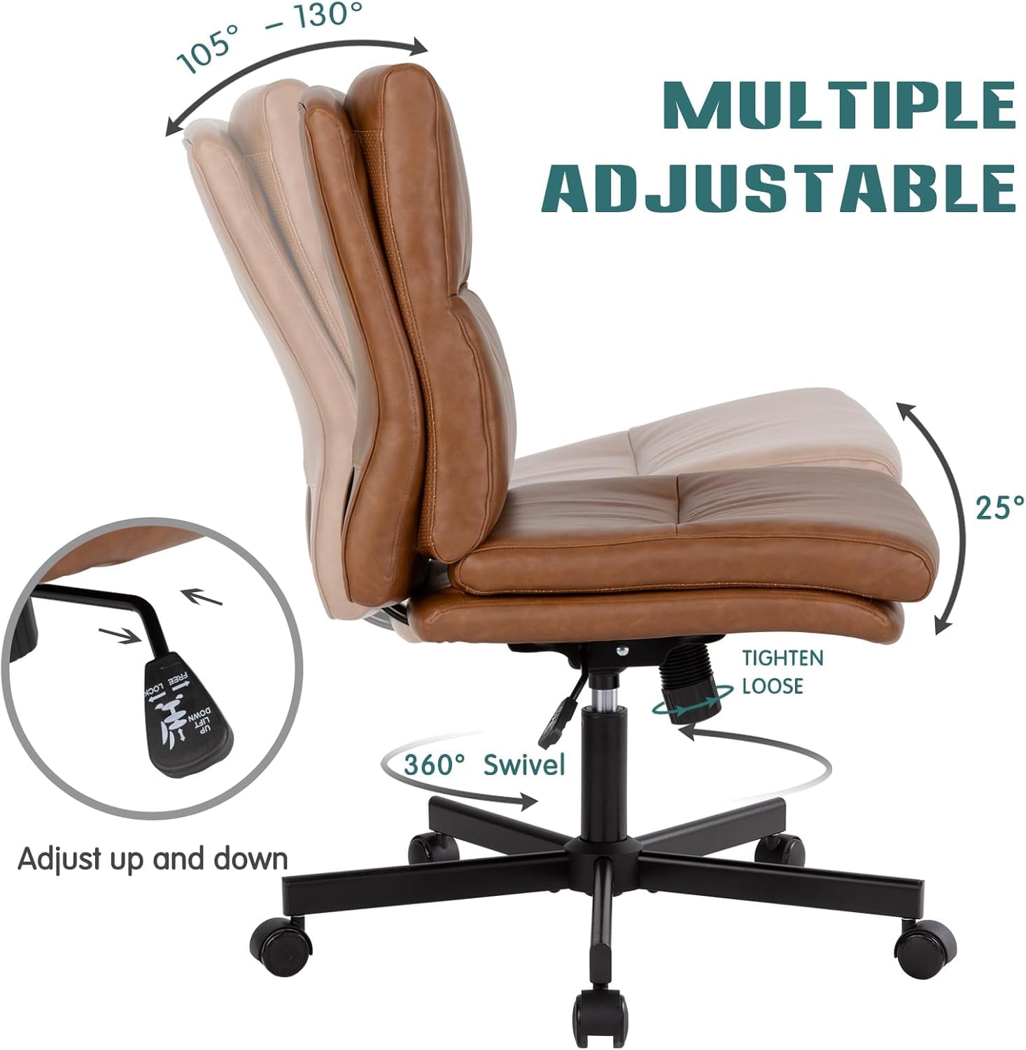 Безрукий офисный стул, поворот – обзор и цена Task Chair Mid Back