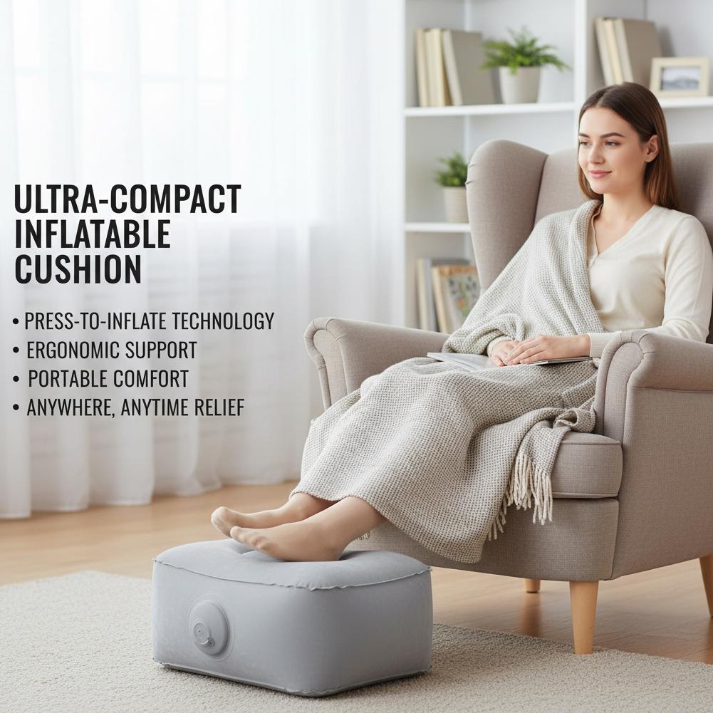 Портативная надувная подушка-п – обзор и цена Office Footrest Cushion